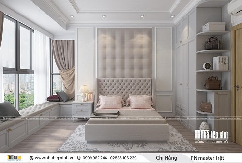 Thiết kế nội thất phòng ngủ đẹp căn Duplex 117m2 Emerald Celadon City - NBX452